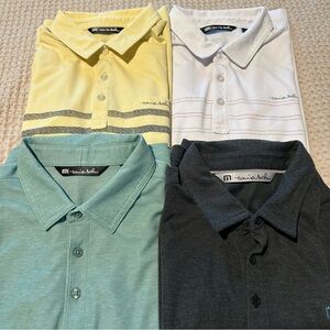 Travis Mathew Polo Golf Shirts lot of 4 sz Large